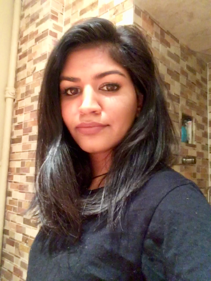 My full makeup routine with straightened hair.